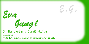 eva gungl business card